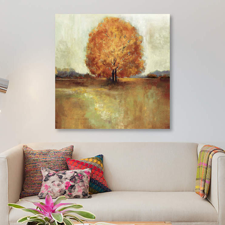 « champ de rêves », impression sur toile, H 12 po x l 12 po x P 0,75 po, Toile tendue, Pas de tapis