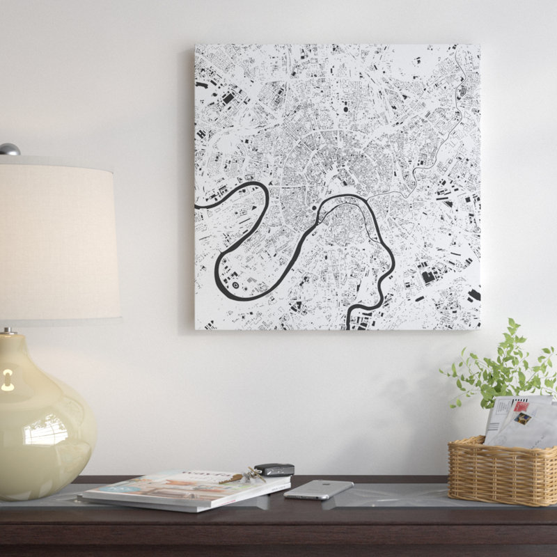 « moscow », impression sur toile tendue, H 12 po x l 12 po x P 0,75 po