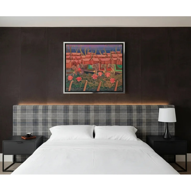 My Village, 28" H x 40" W