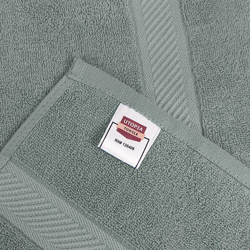 Cassada Cotton Bath Towel, Cool Gray