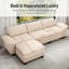 2 Seater Chenille Sofa & Chaise-249380780