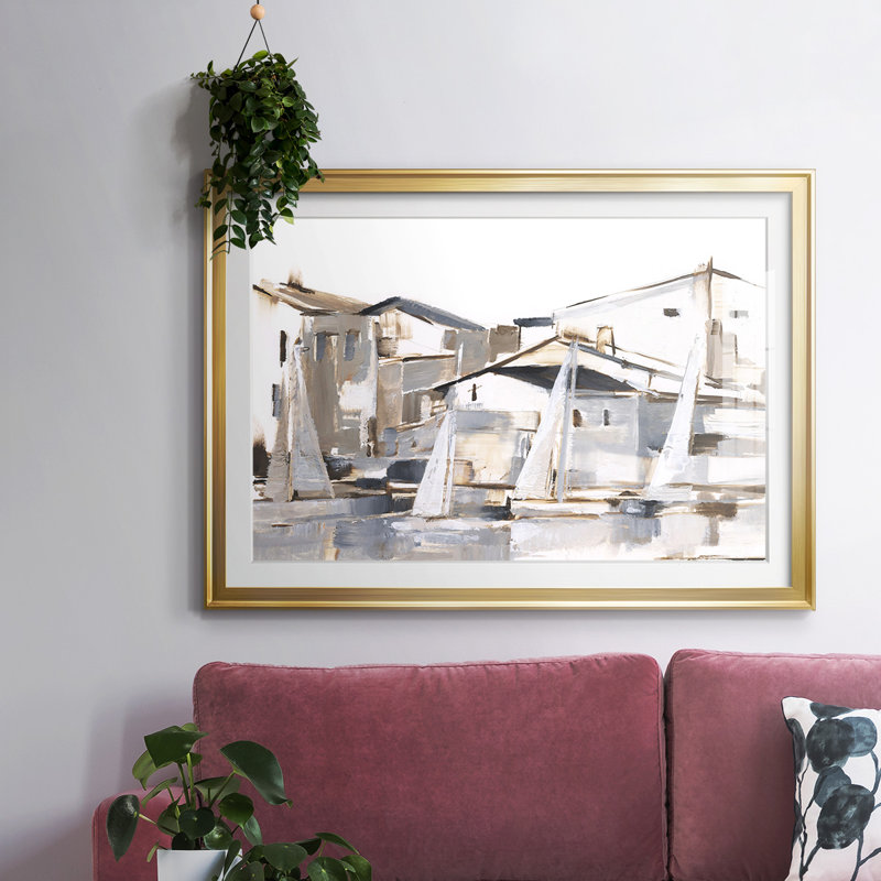 «Right Conditions I», reproduction sur papier, Or, H 30 po x l 44 po x P 1,5 po