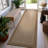 Geometric Border Sand/Natural Easy-Care Jute-Style Indoor/Outdoor Flat Woven Area Rug-709647593-709647508