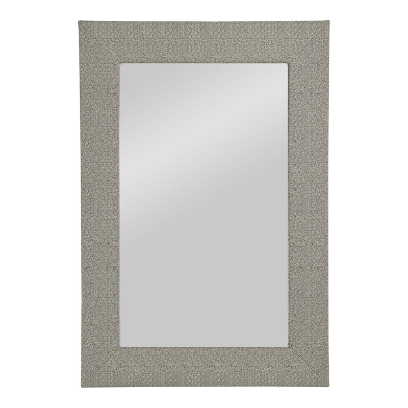 Brewster Wall Mirror, Tuck Graphite