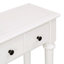 Table d'entrée avec 4 tiroirs, console rétro avec tablette ouverte pour les entrées, les salons et les couloirs-2053133326