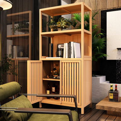 Armoire pour fournitures d'artisanat - 2 portes, 2 tablettes intérieures, libérez votre créativité et gardez vos outils de rangement organisés