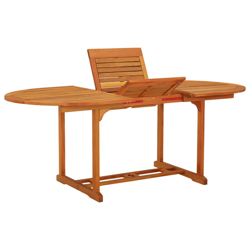 Patio Table 78.7"x39.4"x29.5" Solid Wood Eucalyptus