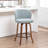 Devaney Swivel Upholstered Counter Stool With Wood Frame-123161752