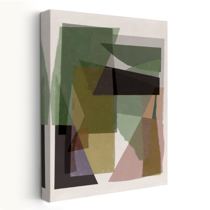 Edges and Echoes II - Abstract Collage, H 24 po x l 16 po