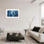 «Nature Inspired Blue Agave Abstract» par Robin Wechsler - Œuvre d'art encadrée sur papier-81386703-131284472-131284550