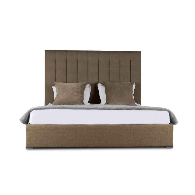 Dezyah Upholstered Standard Bed, King, Off White Revolution®
