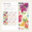 Papier peint floral abstrait abstrait mural