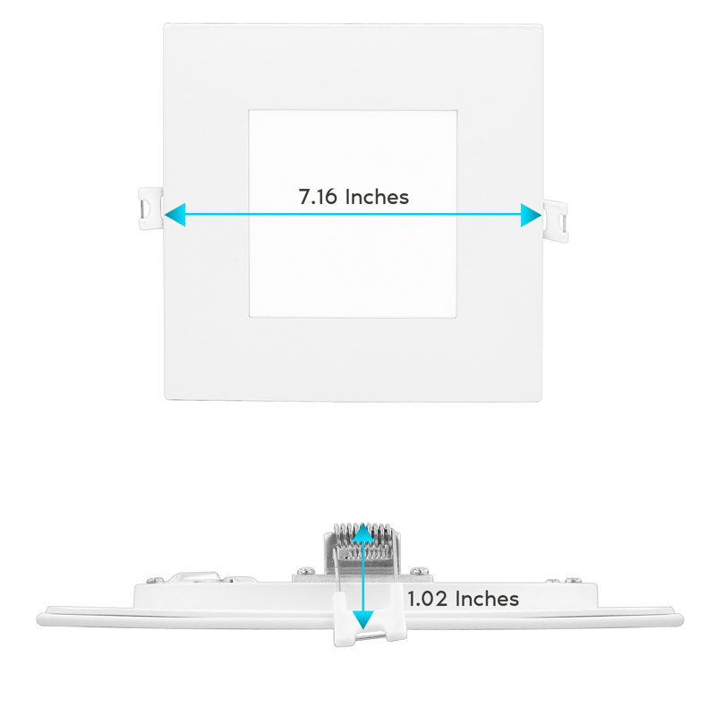 6'' Selectable Color Temperature Dimmable Air-Tight IC Rated LED Retrofit Recessed Lighting Kit