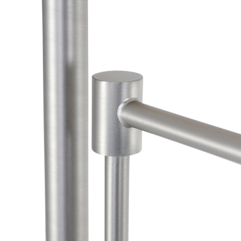 Tasoula 185cm LED Torchiere Floor Lamp, Steel