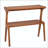 Solid Wood 2-Tier End Table with Curved Design