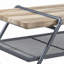 Table basse en chêne et gris sable
