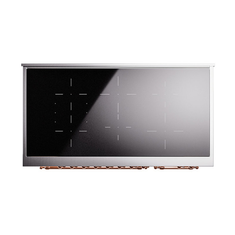 ILVE Nostalgie II Noblesse 48 in Induction Range, White/Copper