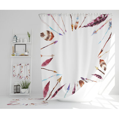 Neziah Polyester Shower Curtain Set