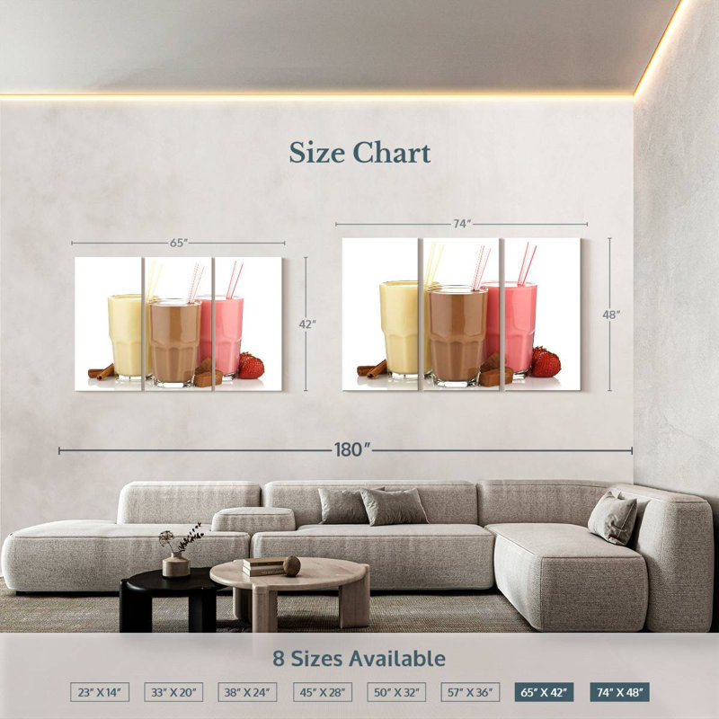 Yarlin Classic Milkshakes, 42" H x 65" W