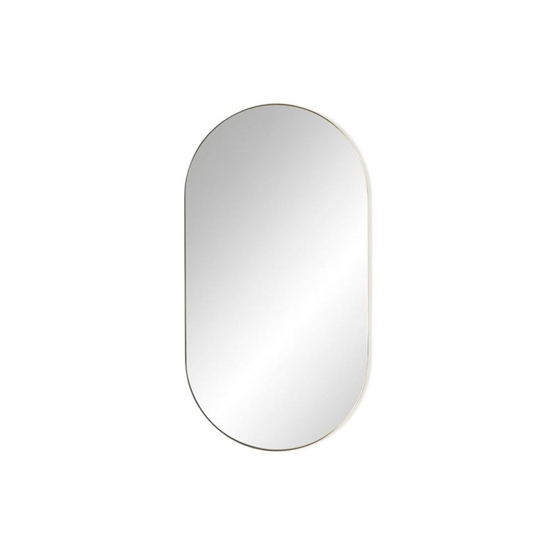 Ringo Oval Brass Mirror