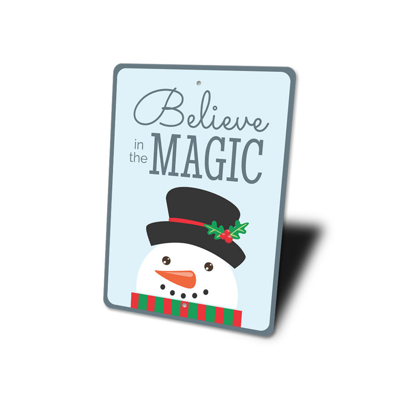 Panneau en aluminium «Believe In The Magic», H 18 po x l 12 po x P 0,06 po