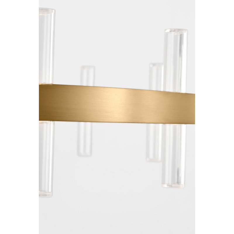 Silas Chandelier, Burnished Brass, 6.2" H x 36" W  x 36" D, 32