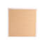 G2490-m - Miroir blanc - verre bas pour réflexion fine 41 po x 1 po x 41 po en placage de bois de 28 lb peint avec un cadre de 40,99