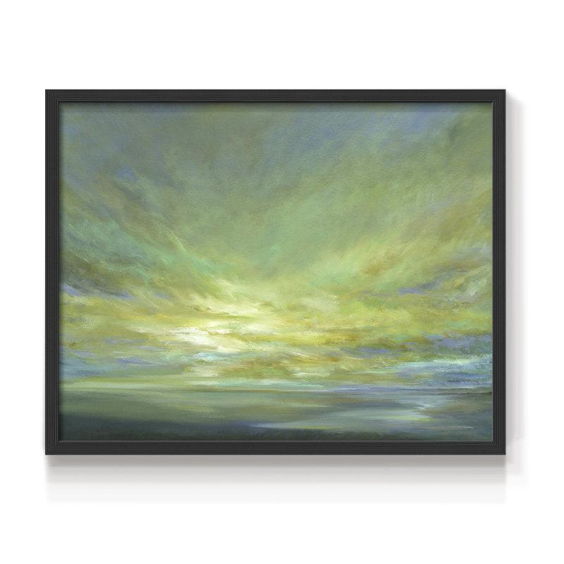 Coastal Views II - Reproduction encadrée - Restickable, H 11 po x l 14 po, Noir, noir, noir, noir