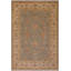 Tapis brun en laine noué à la main 6 pi 5 po x 10 pi Abbigail Southwestern