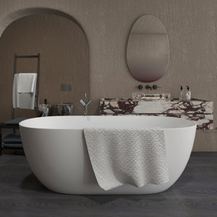 51“ x27.5" Free Standing Tub Acrylic Freestanding Bathtub A25 Soaking Bath Tub Bathroom Tub