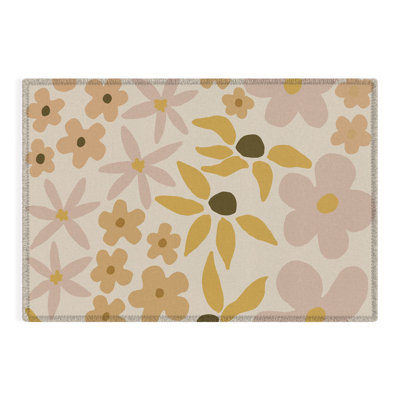 Tapis rectangulaire Sonya avec envers antidérapant