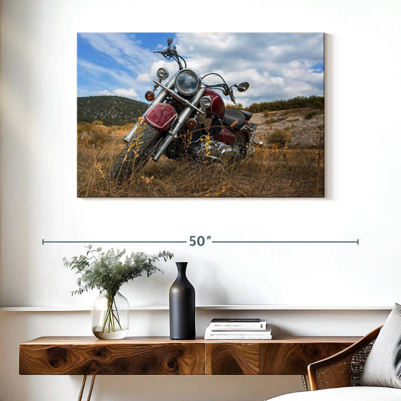 Moto classique Mehar, H 26 po x l 39 po