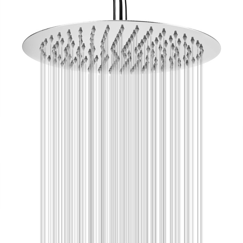 1 Rain Shower Head 2.5 GPM GPM, Polished Chrome