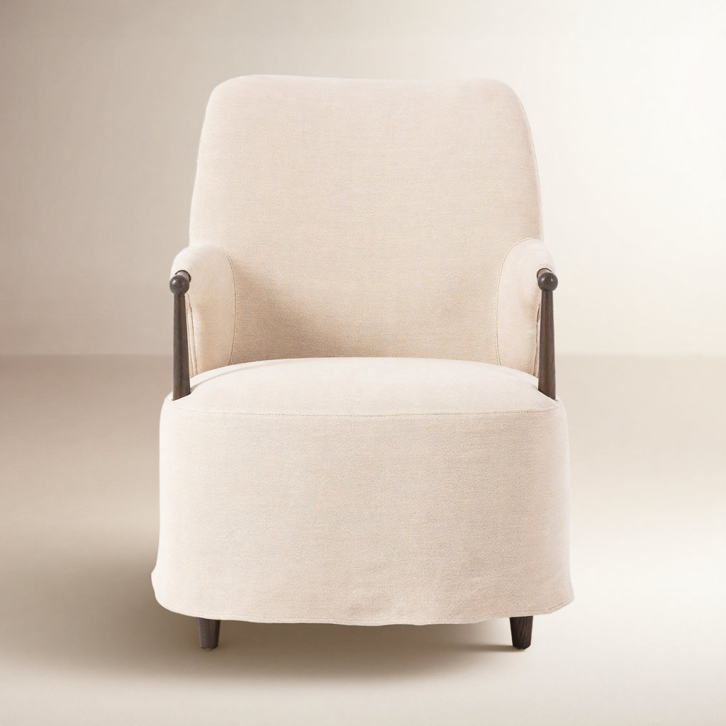 Brently Chair, Cream Linen