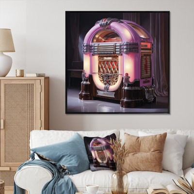 Vintage Jukeboxes Neon Grooves 5 - Jukeboxes, art mural