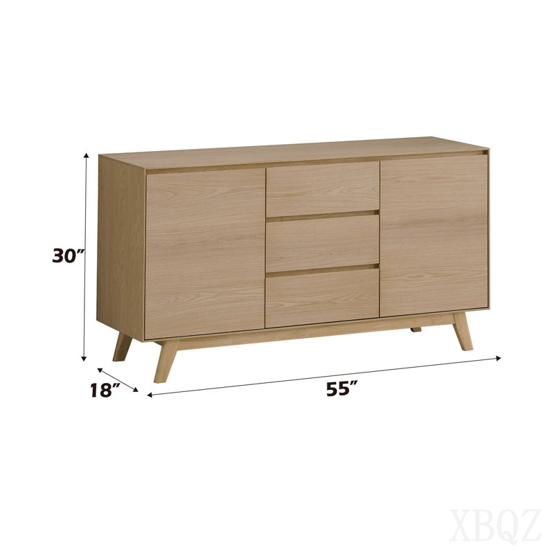 Oak Finish Server