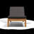Haven Outdoor Teak Wood Chaise Lounge , Sunbrella Cushion Included-72366609