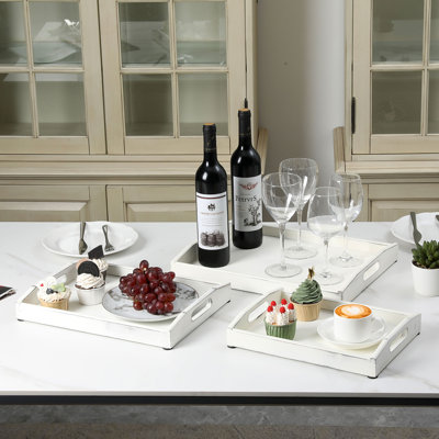 3 Piece Serving Tray Set