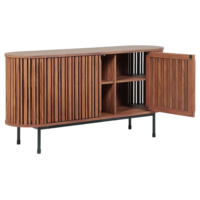 Grand buffet 2 portes Enid, Noyer
