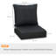 Outsunny Outdoor Seat and Back Cushion Set Olefin 61 x 61 cm-100837254