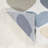 Dila Modern Hearts Geometric Machine-Washable Ivory/Blue/Orange Rug-1172625602