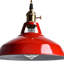 Luminaire suspendu rétro rouge à hauteur réglable-1909044759
