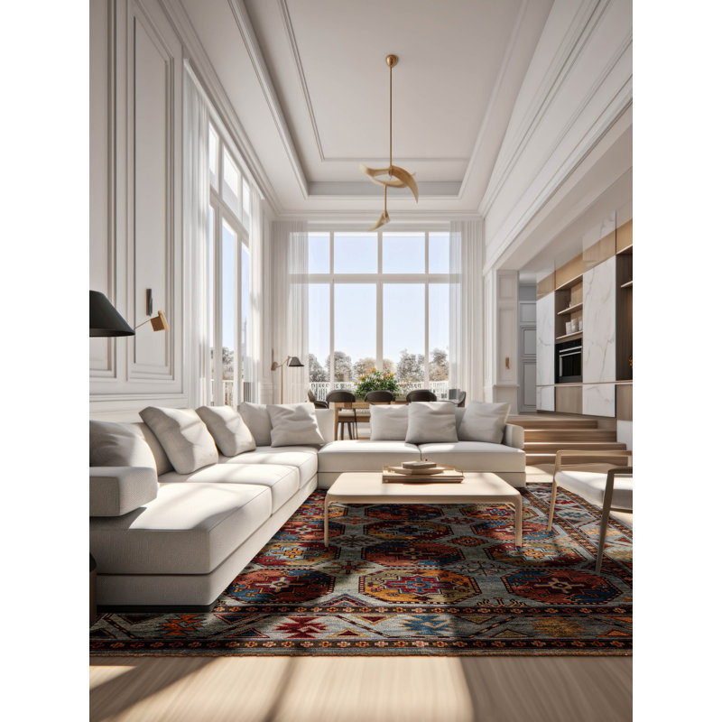 Jules Serapi Blue Rug 8'0" x 9'10"
