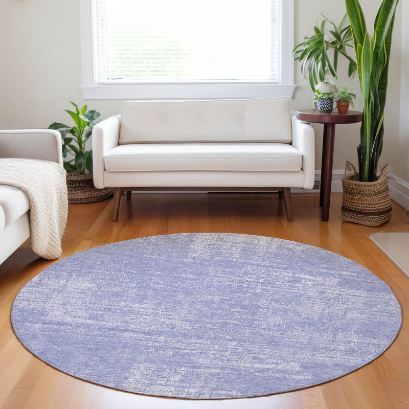 Tapis intérieur / extérieur Malchow avec envers antidérapant, Rond 8 pi
