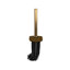 Brosse de toilette en métal et arche Acento avec doublure amovible et base lestée, mat et noir-126150892