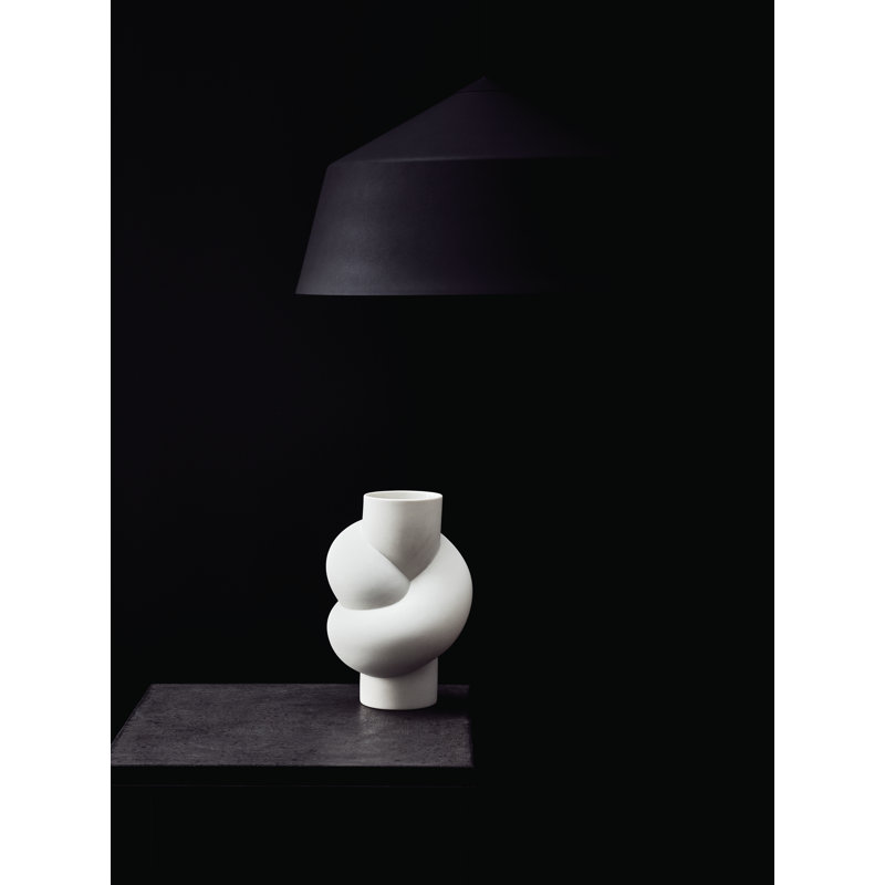 Node Porcelain China Table Vase, White