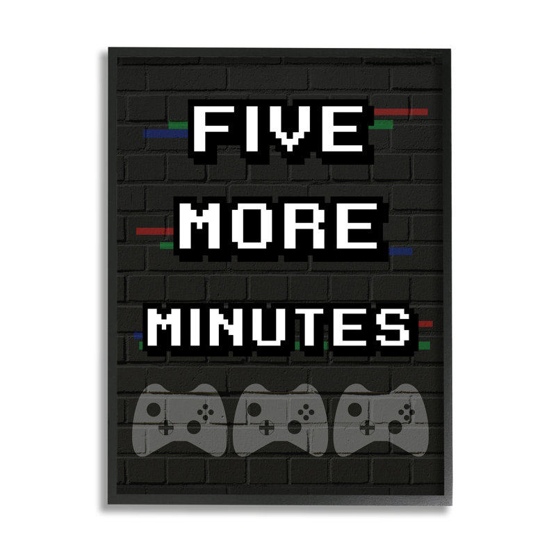«Abdul-Azeez, cinq minutes de jeu vidéo», Giclée encadrée noir minuit, H 14 po x l 11 po x P 1,5 po