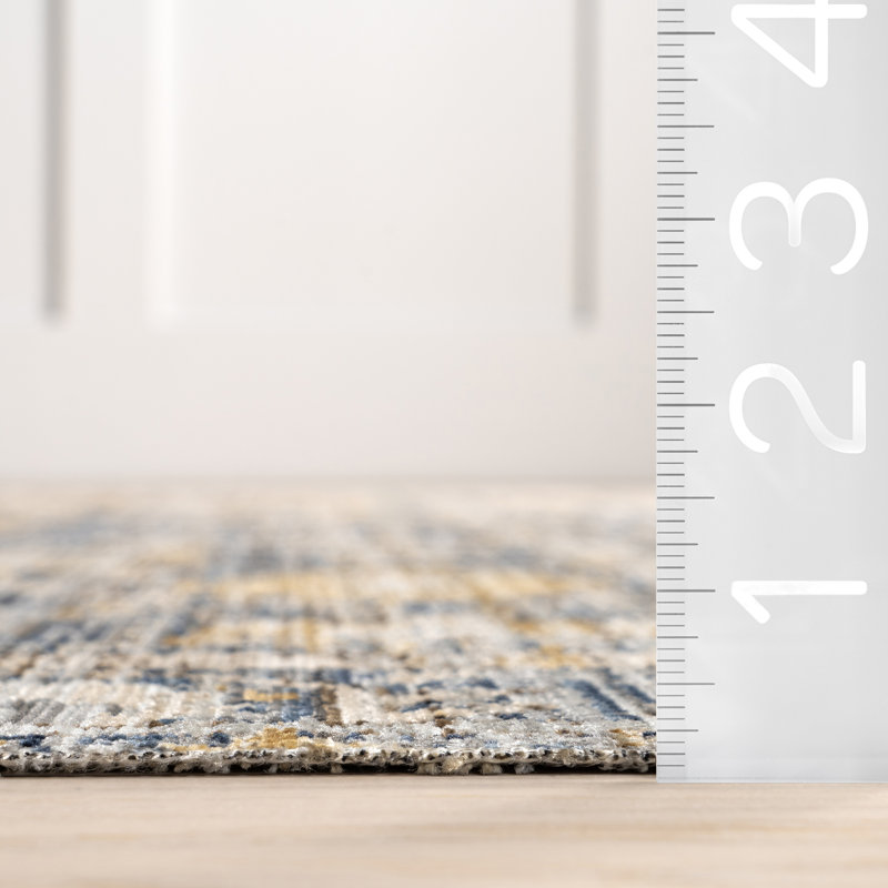 Amabel Medallion Indoor/Outdoor Area Rug, Runner 24" x 96"