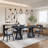 78.74" Modern Oval Dining Table Ellipse Wooden Table With Sturdy Pedestal-1158304935