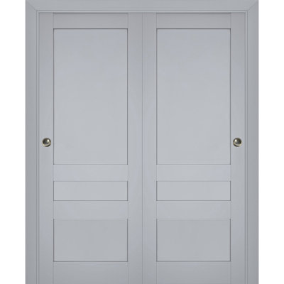 Veregio Paneled Wood Sliding Closet Doors